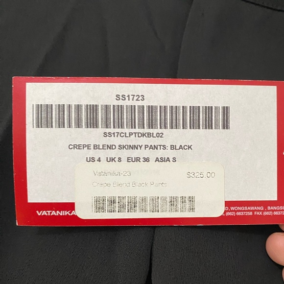 NWT VATANIKA Crepe Blend Cropped Skinny Cargo Pants 4 - Picture 7 of 13